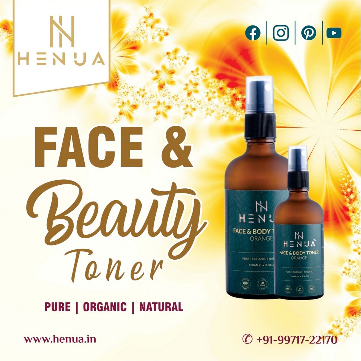 Facial Glossing With Face Beauty Toner