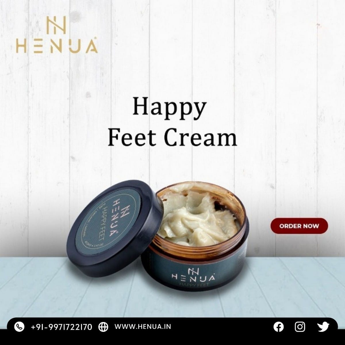 Happy Cream for Keeping Feet Clean and Smooth
