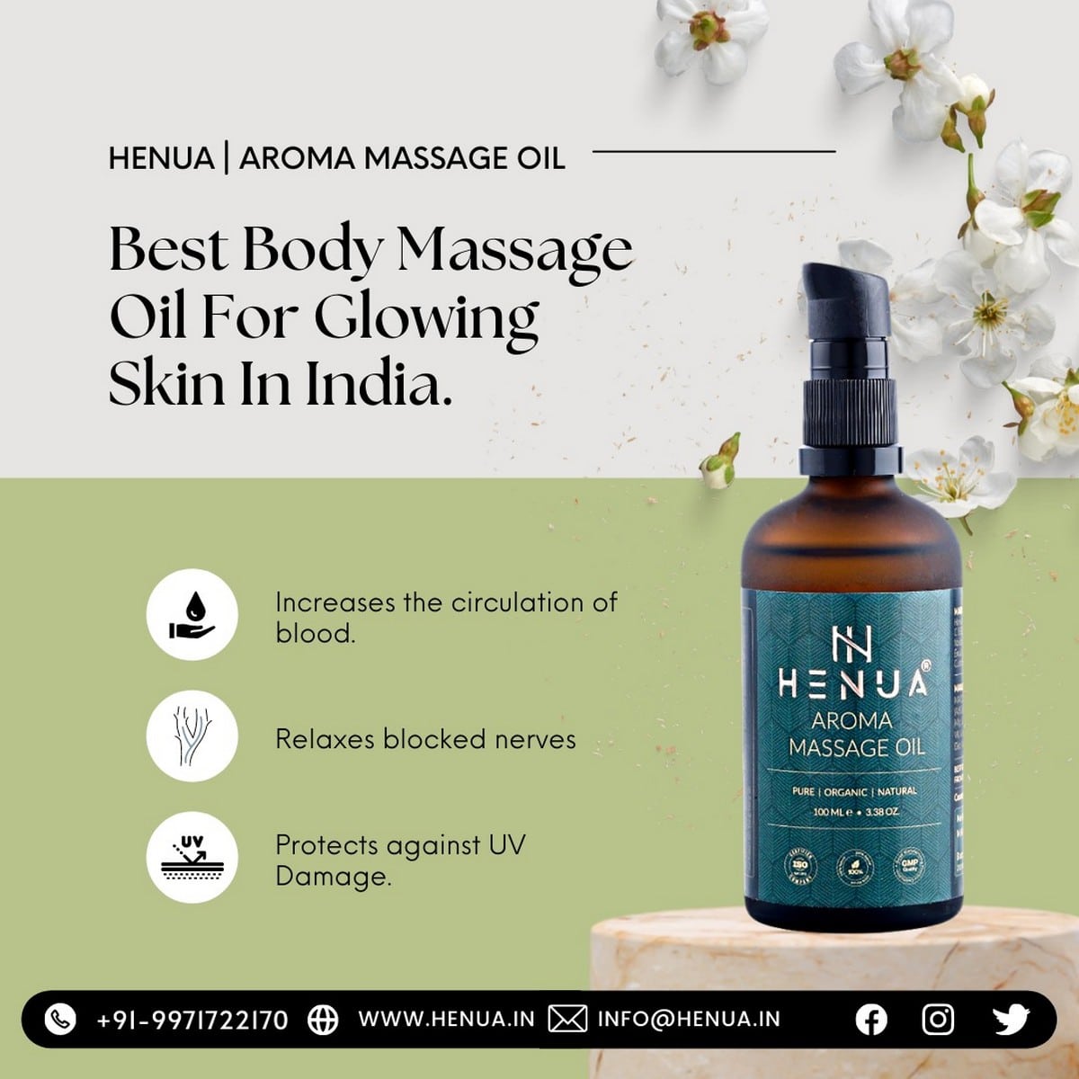 Best Body Massage Oil For Glowing Skin In India